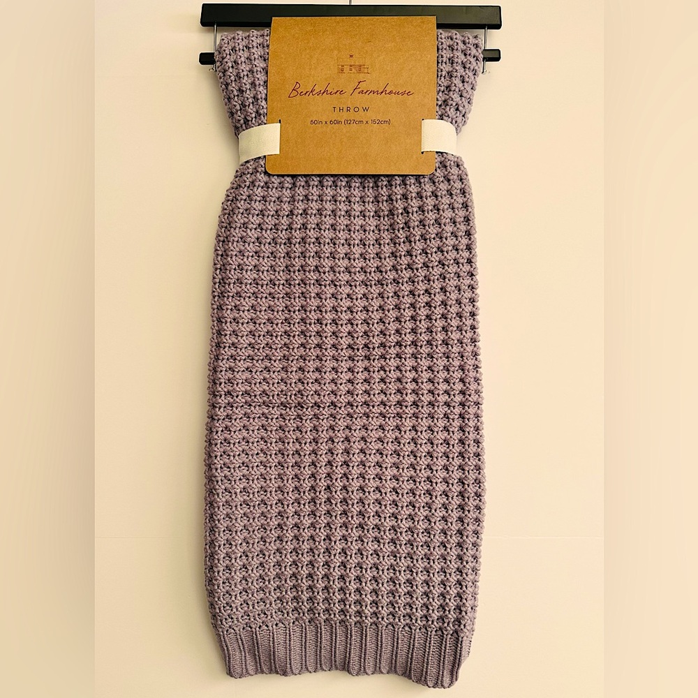 🎁Berkshire Farmhouse Throw Blanket - Seeded Lavender